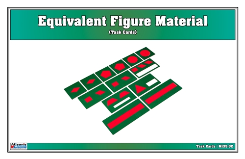 Montessori Materials: Equivalent Figure Material (Task Cards) Questions & Answers