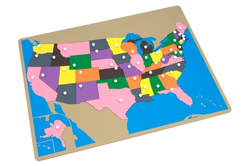 Montessori Materials: Puzzle Map of USA (Premium Quality) Questions & Answers
