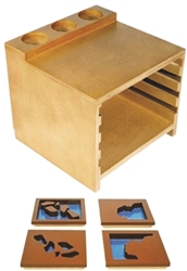 Montessori Materials: Wooden Land and Water Form Trays with Cabinets (Set #2) (Premium Quality) Questions & Answers