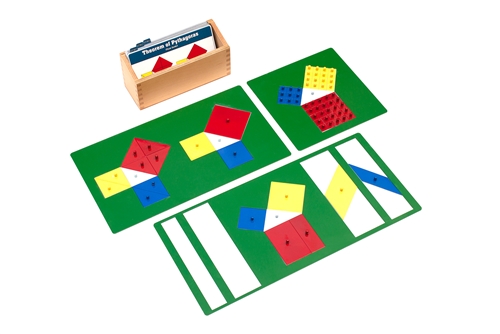 Montessori Materials: Theorem of Pythagoras - Complete Set Questions & Answers