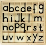 Montessori Materials:Black Small Moveable Alphabets with Box Questions & Answers