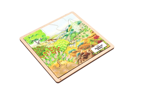 Montessori Materials: Chaparral Biome Puzzle Questions & Answers