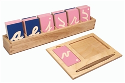 Montessori Materials: Lowercase Cursive Tracing Board Questions & Answers