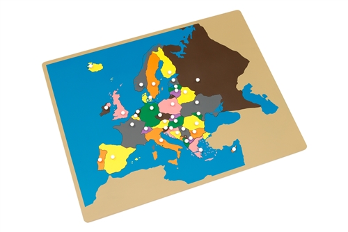 Montessori Materials: Puzzle Map of Europe (Premium Quality) Questions & Answers