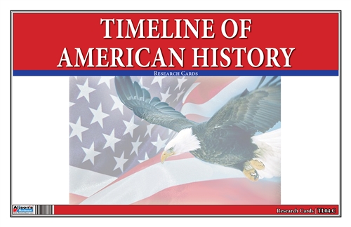 Montessori Materials: American History Timeline Research Cards Questions & Answers