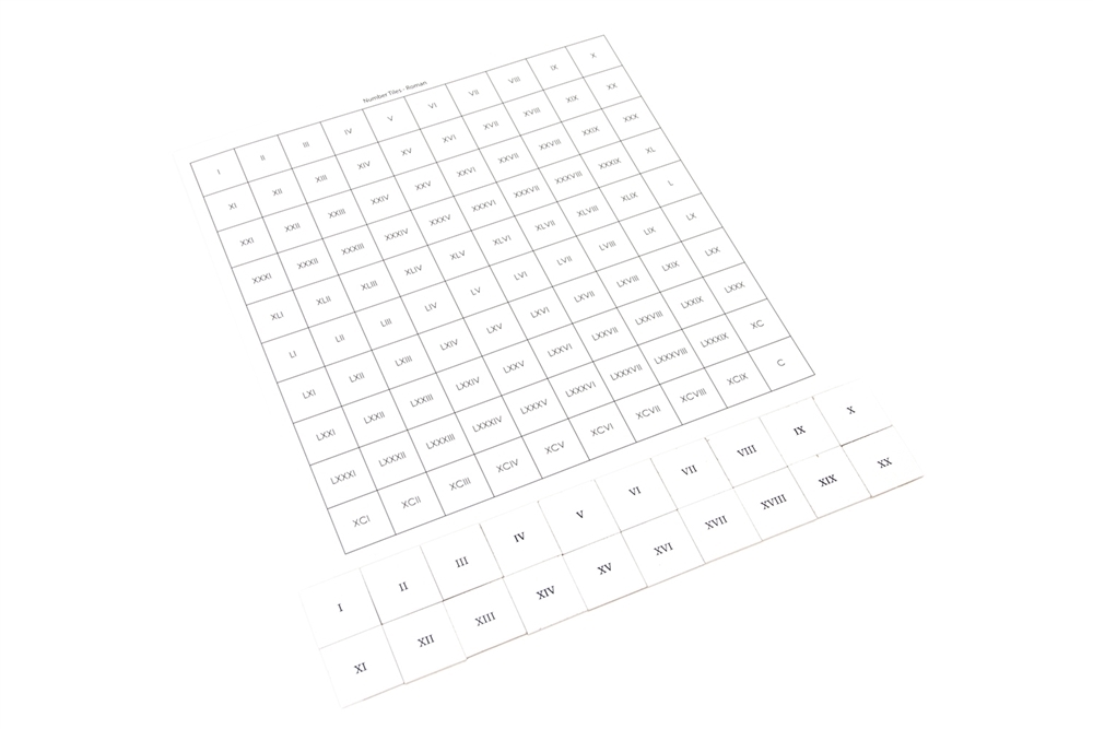 Montessori Materials: Roman Hundred Board Tiles with Control Chart (Premium Quality) Questions & Answers