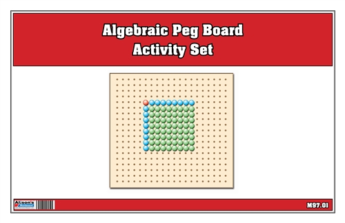 Montessori Materials: Algebraic Square Root Peg Board Exercise Set Questions & Answers