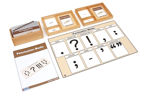 Montessori Materials: Punctuation Marks Complete Set Questions & Answers