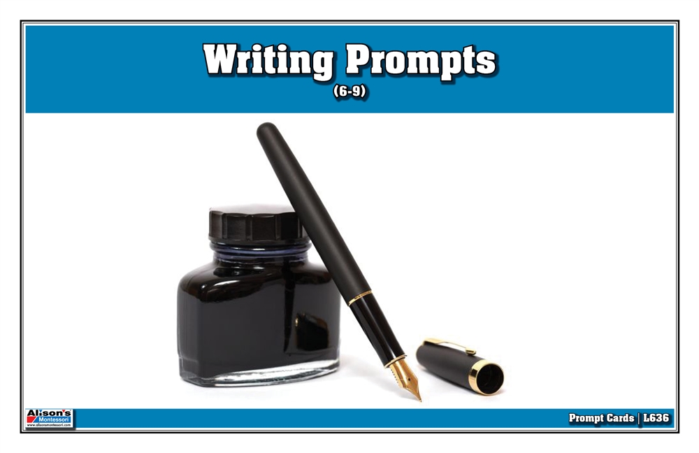 Montessori Materials: Writing Prompts (6-9) (Printed) Questions & Answers